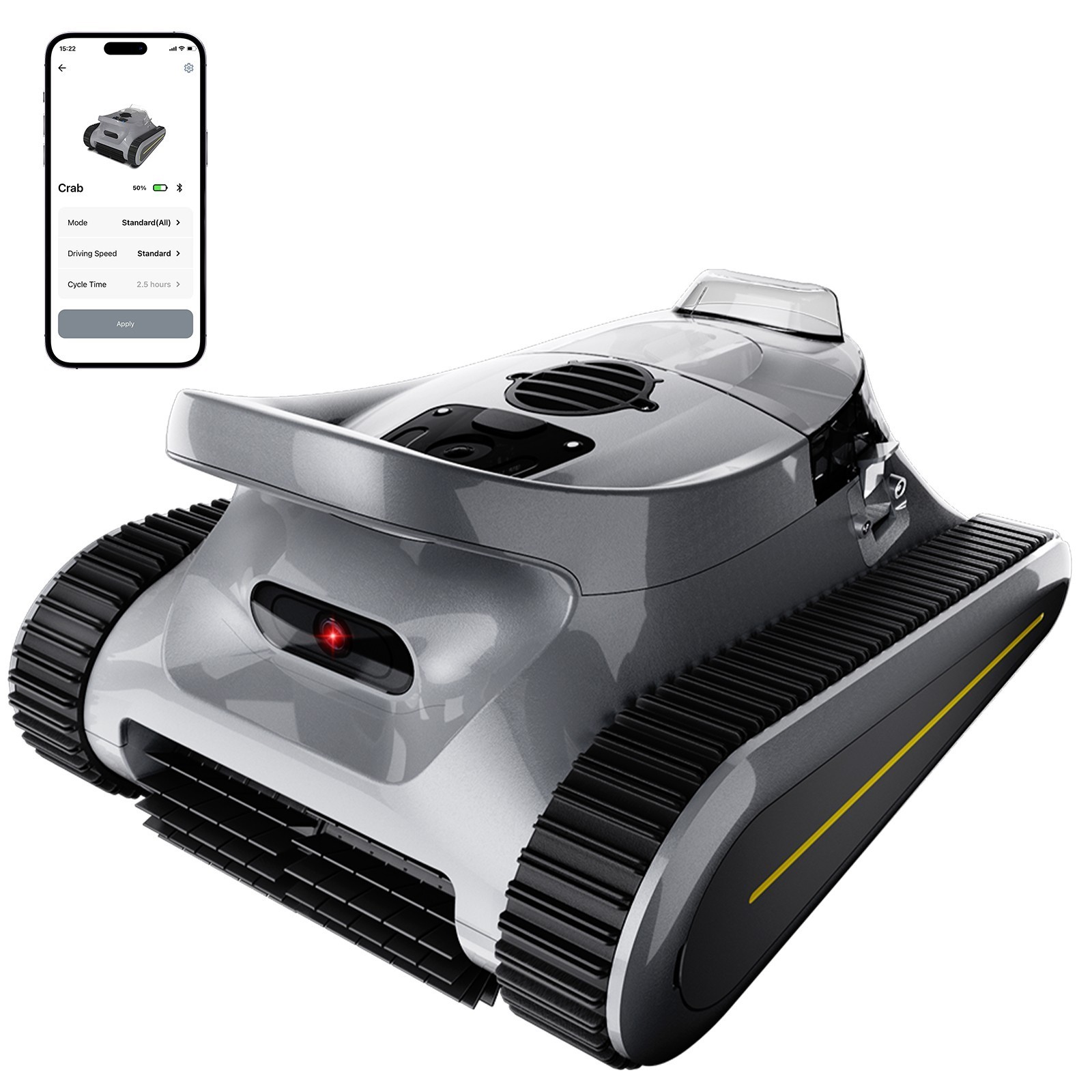 Seauto SAT30 Cordless Robotic Pool Cleaner 3 Modes Robot For Up to 2150 Sq. Ft
