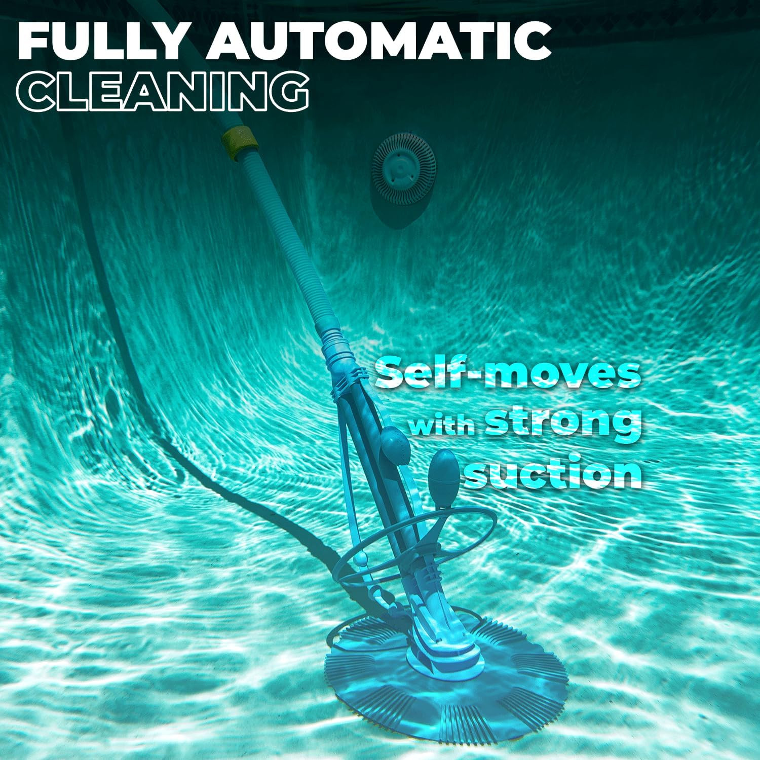 Automatic Pool Cleaner Vacuum Side Suction Wall Climb In Ground Hose Set