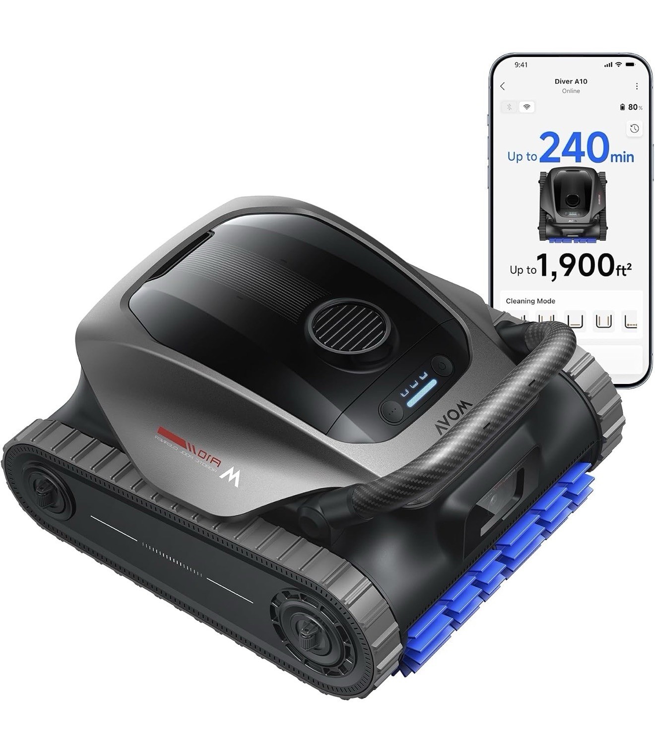Mova Diver A10 Cordless Robotic Pool Vacuum Cleaner 6000GPH Suction 240min