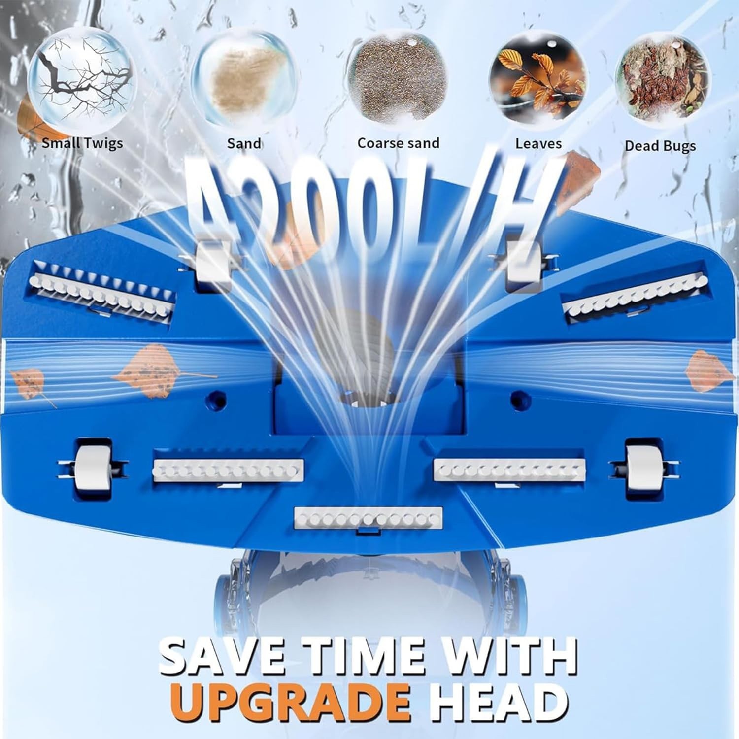 Rechargeable Pool Vacuum Handheld with Telescopic Pole for Inground Above Ground