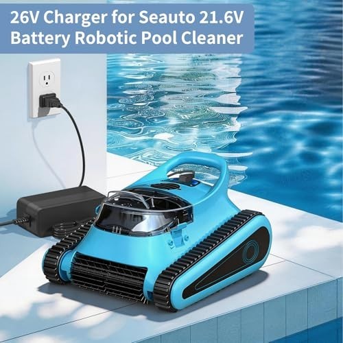 26V Charger for 21.6V Robotic Pool Cleaner – Compatible with Seauto Crab & Zyerc