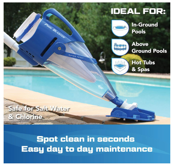 POOL BLASTER Centennial Cordless Pool & Spa Vacuum- Li Capacity Handheld