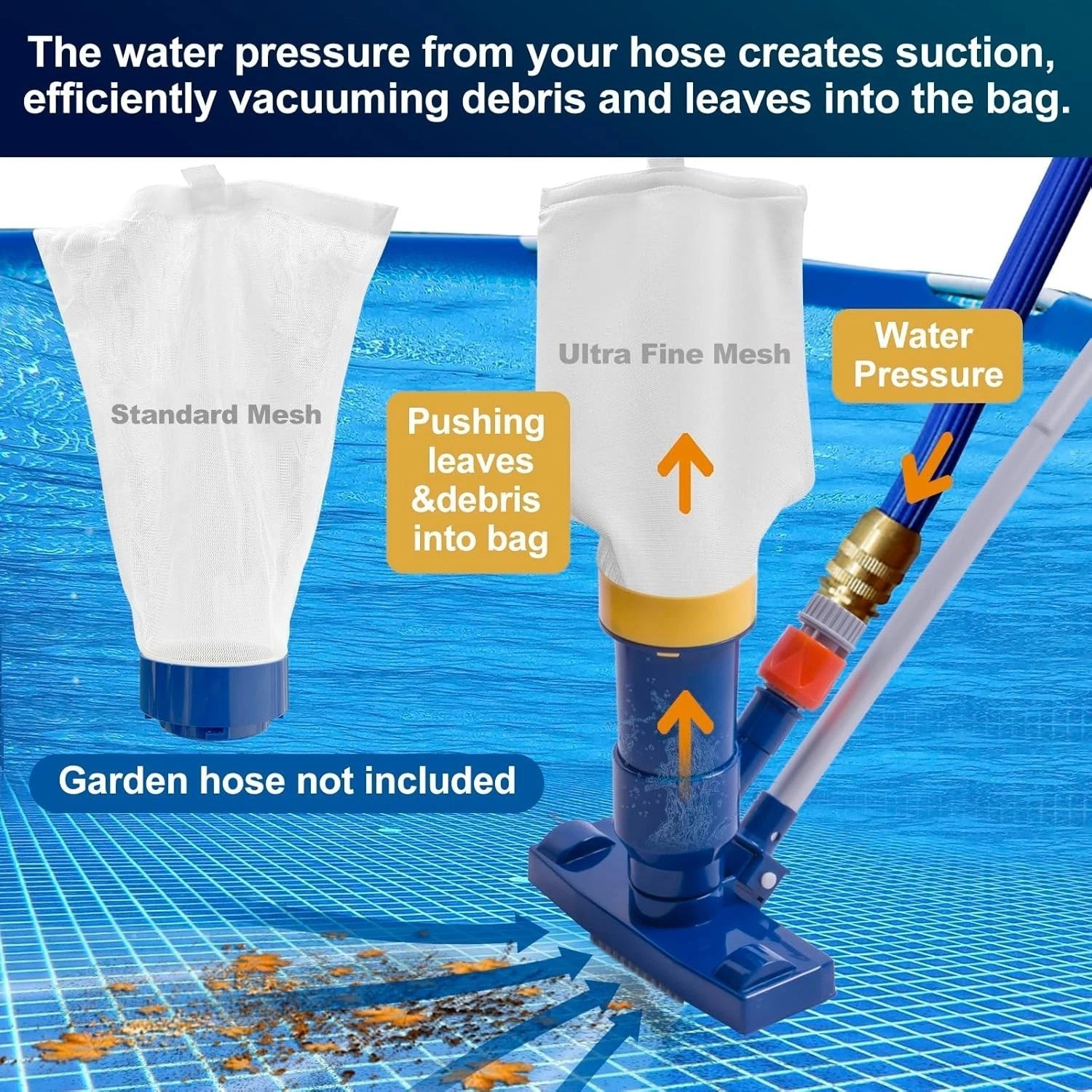 Handheld Pool Vacuum Cleaner for Above Ground Pools – Efficient & Portable Use