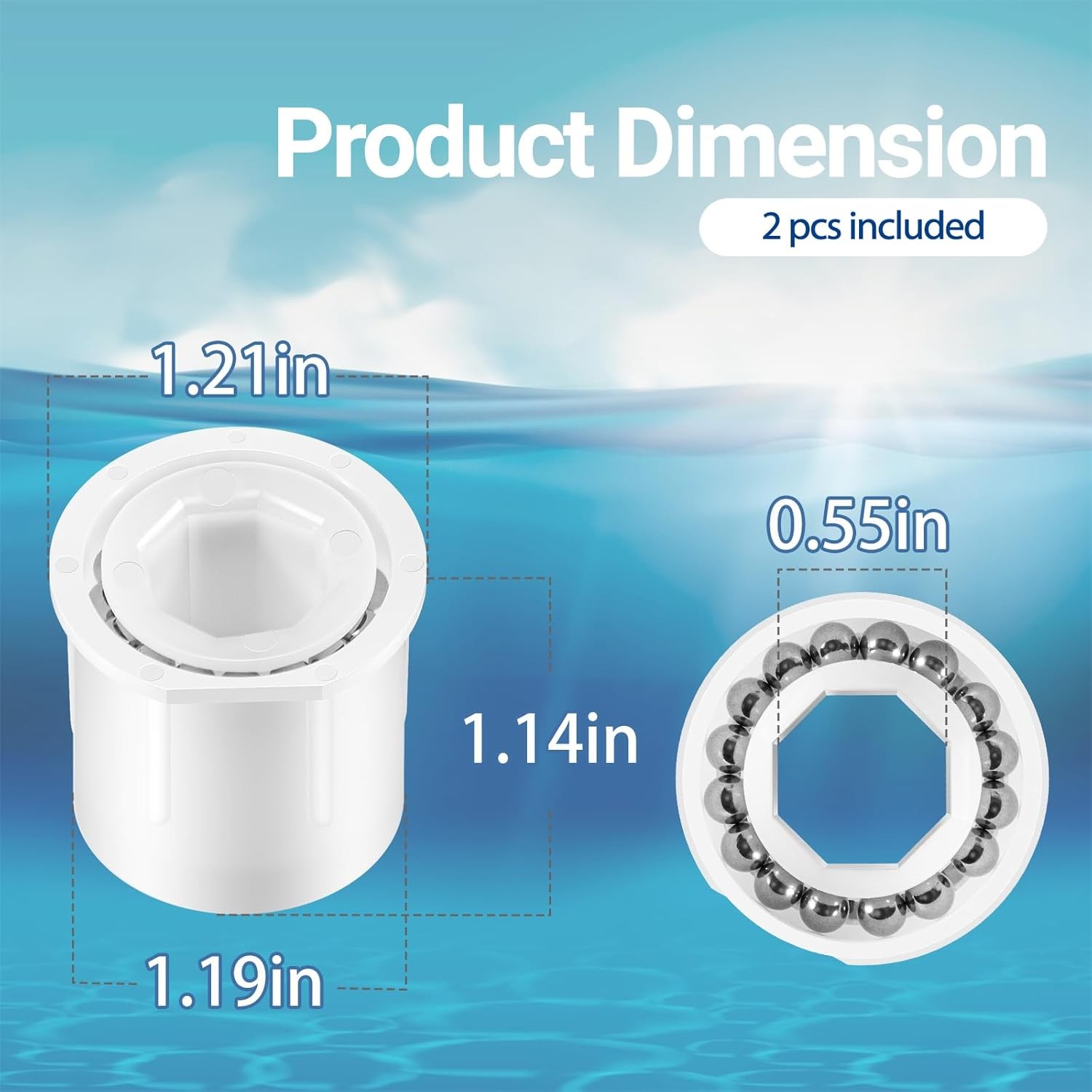 PVX976PK2 Wheel Bearings Repair Kit For Hayward AquaNaut 200/400/450 Phoenix