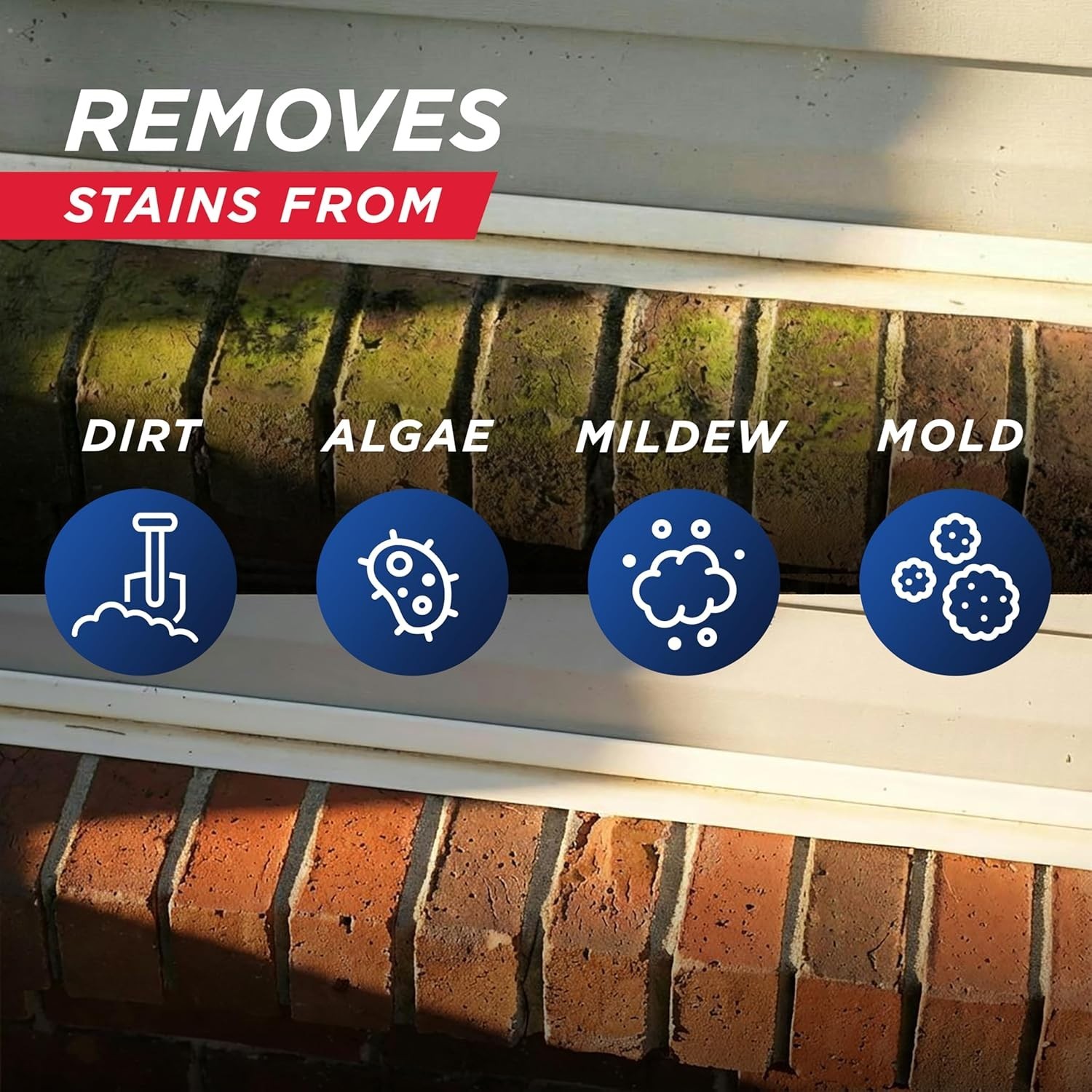 Outdoor Cleaner Dirt,Mold & Mildew Cleaner & Stain Remover Concentrate | 1 Ga…