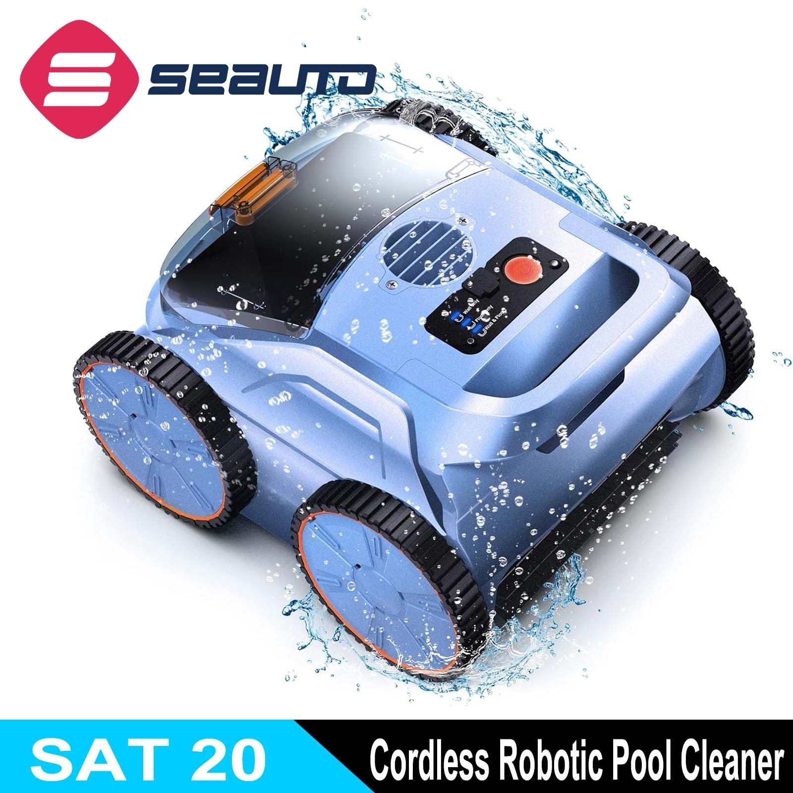 Seauto SAT 20 Robotic Pool Vacuum up to 180 Mins Run Time up to 2000 sq.ft