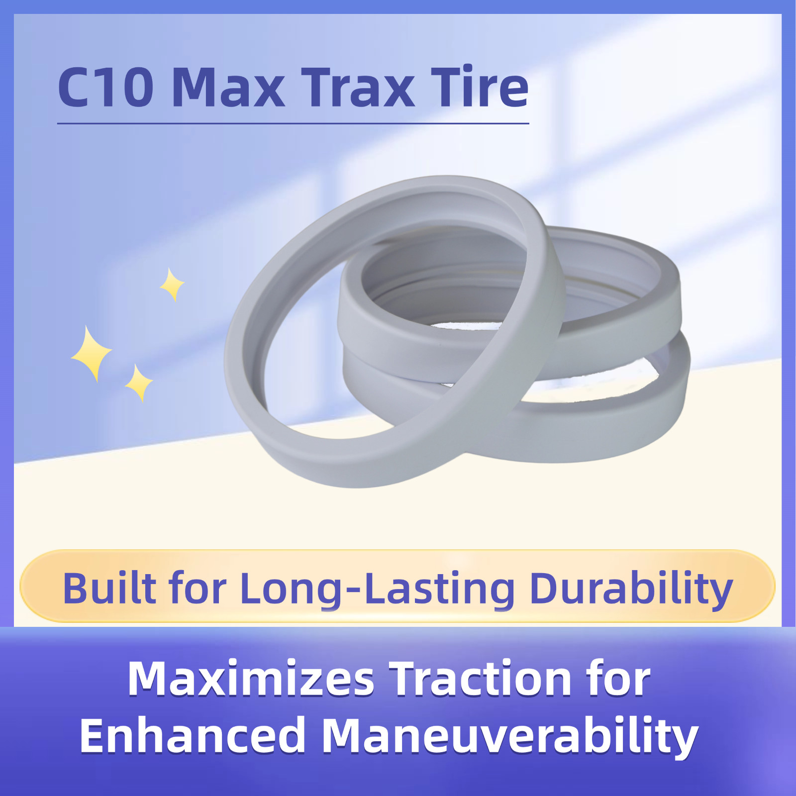 Pool Cleaner Tire C10 C-10 For Zodiac Polaris 180 280 360 380 Pool Cleaner 3-PK