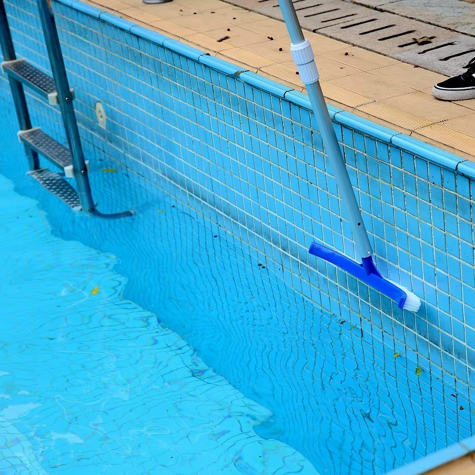 Professional Heavy Duty 18″ Swimming Pool Floor Wall Cleaning Brush Head Tool