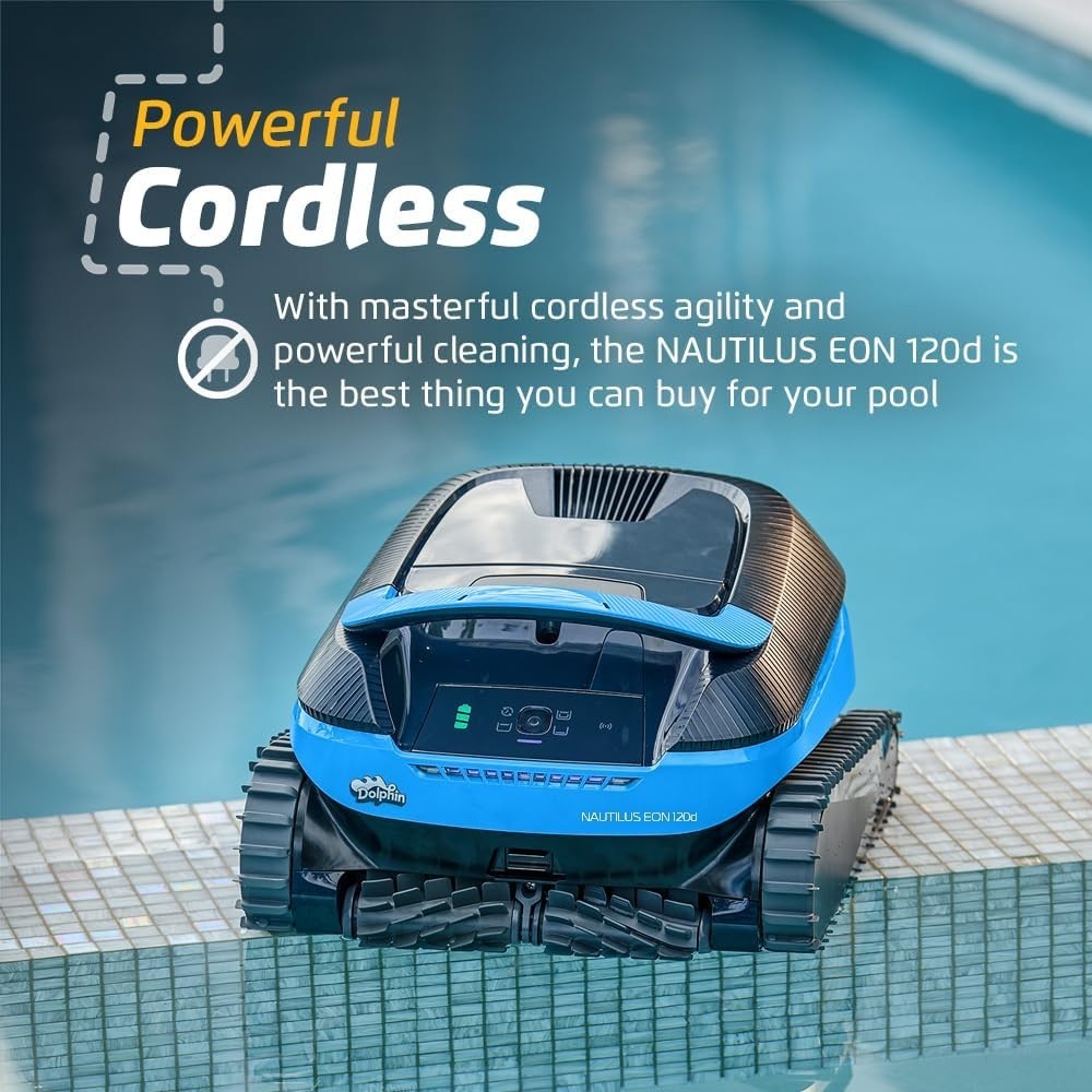Dolphin Nautilus EON 120D Cordless WiFi Robotic Pool Cleaner 50FT