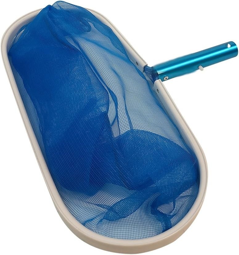 Pool Skimmer Net Heavy Duty Leaf Rake Cleaning Tool Fine Mesh Net Bag Catcher