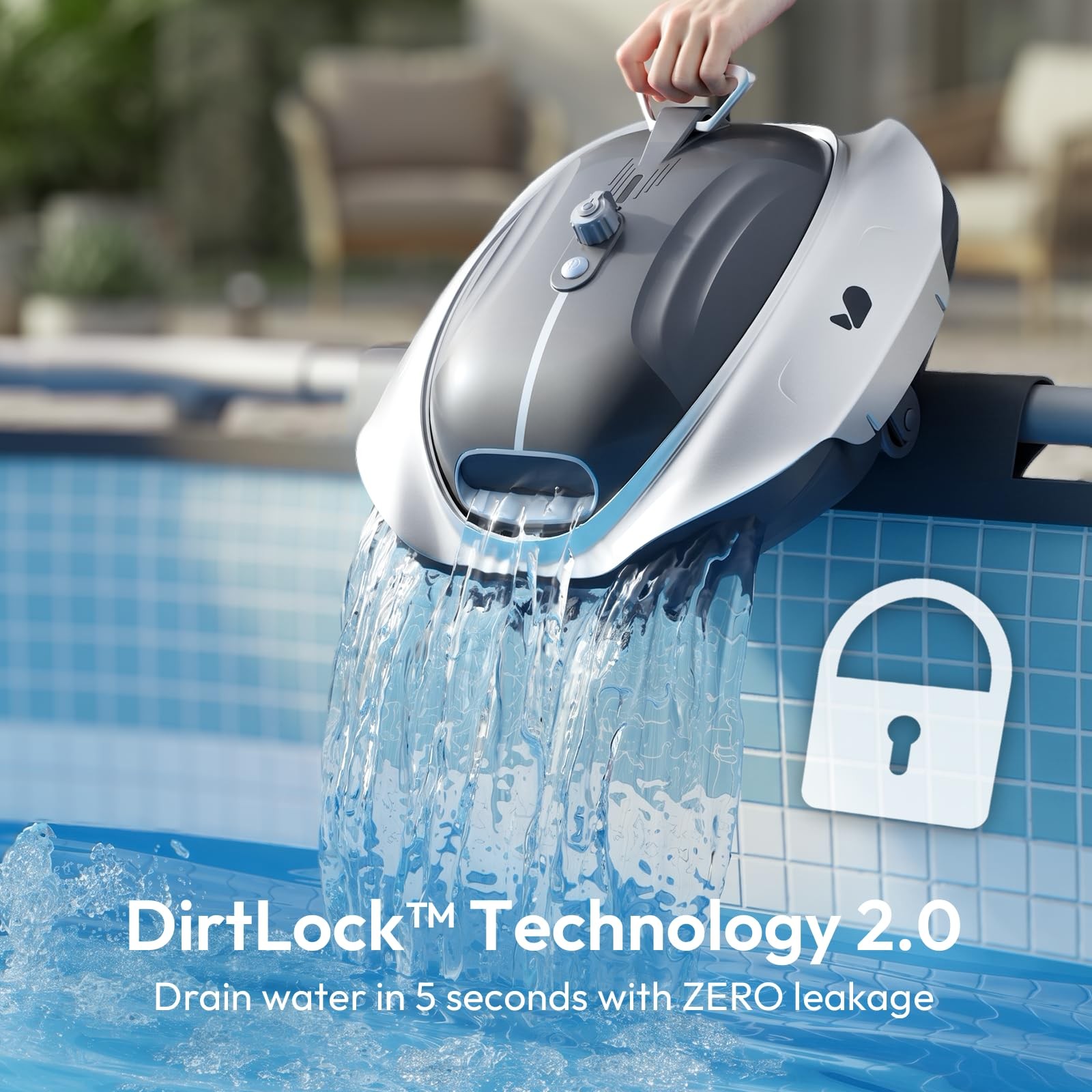 BUBLUE Bubot 300P Robotic Pool Vacuum Powerful Suction for Above Ground Pools