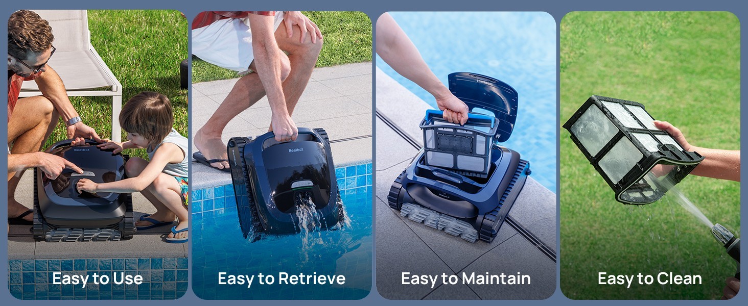 Beatbot AquaSense 2 Cordless Robotic Pool Vacuum Cleaner ( Used )
