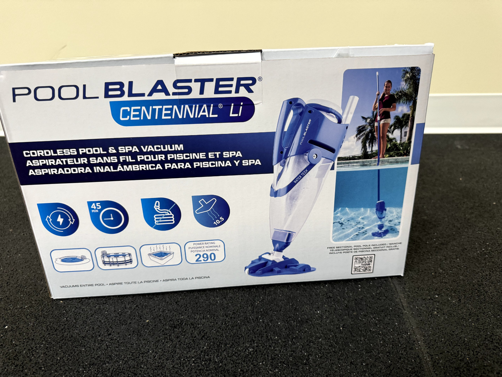 POOL BLASTER Centennial Cordless Pool & Spa Vacuum- Li Capacity Handheld