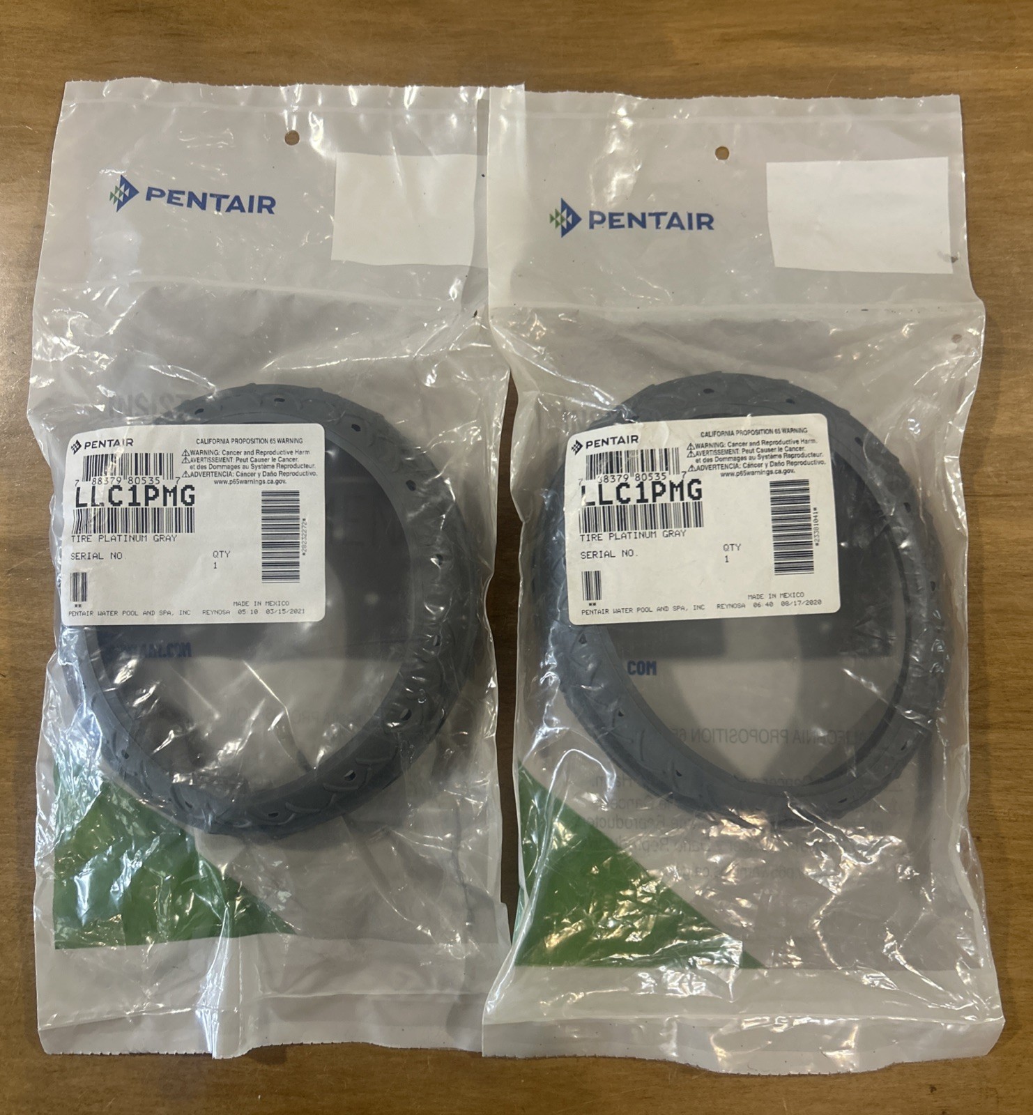 2 Pack OEM Pool Cleaner Tire Replacement For Letro Legend Platinum Gray LLC1PMG