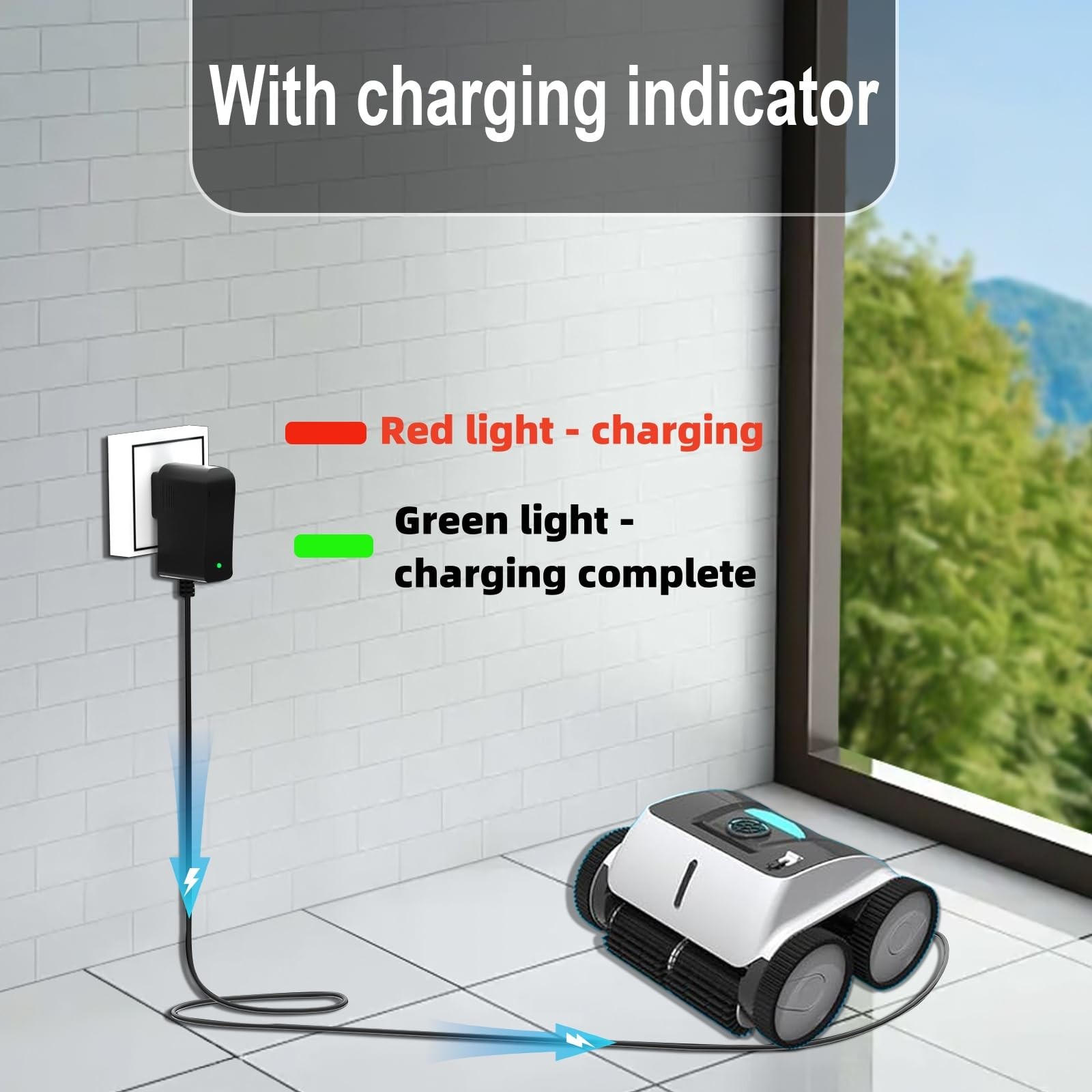 12.6V Charger for Aiper Seagull Pool Vacuum with aiper Pool Cleaner 600 800 8…