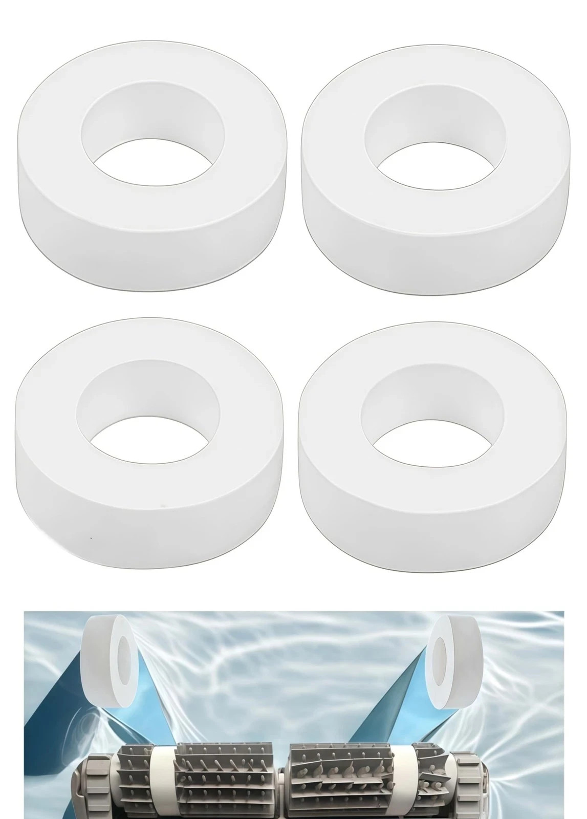 4 Pack 6101611-R4 Climbing Rings for Maytronics Dolphin Pool Cleaners