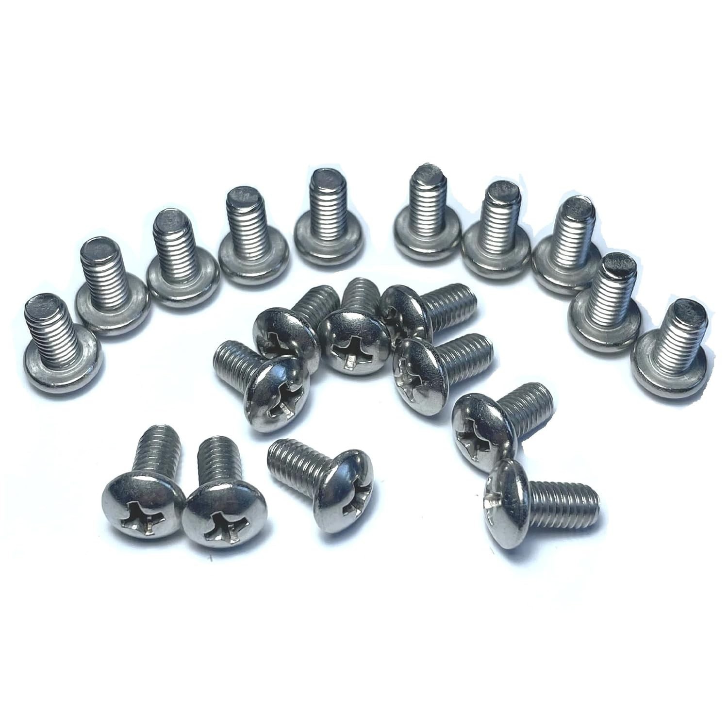 20-Pack 10-32 X 3/8 Inch C40 Stainless Steel Screws for Pool Cleaner Replacement