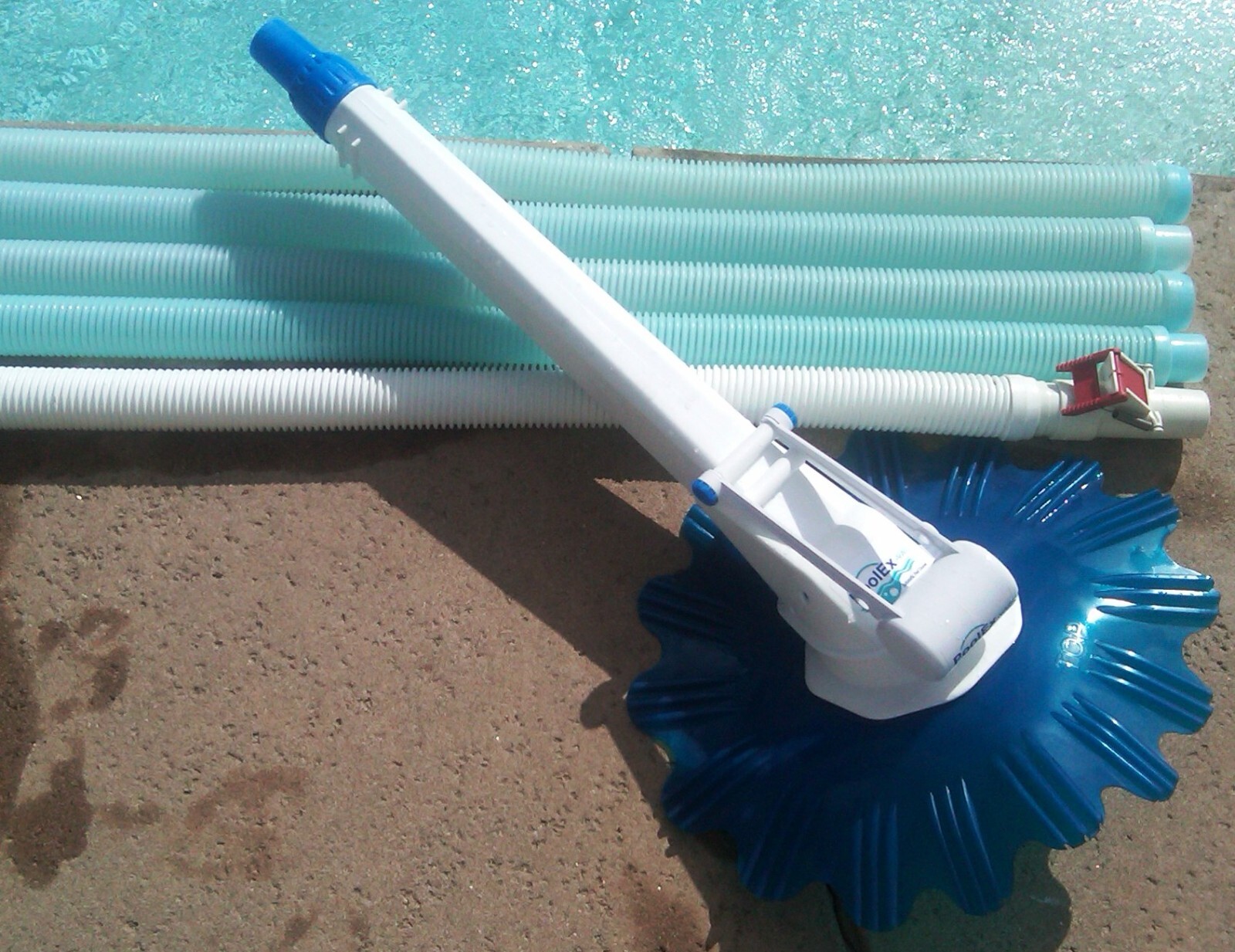 AMFLEX AUTOMATIC Pool CLEANER 1.5″x 48″ W/ Tapered Leader – 8pk Gray Hoses