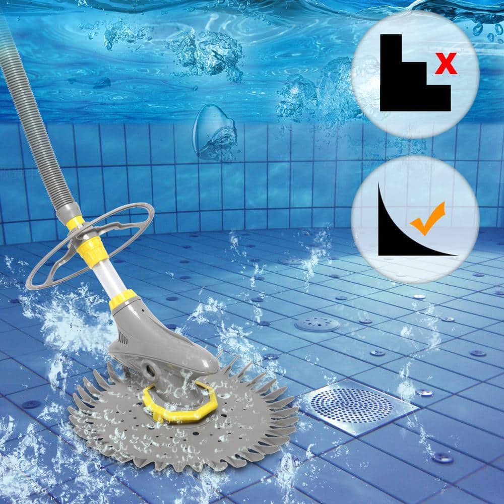 VINGLI Automatic Suction Side Pool Vacuum In Ground and Above Ground Pool Grey