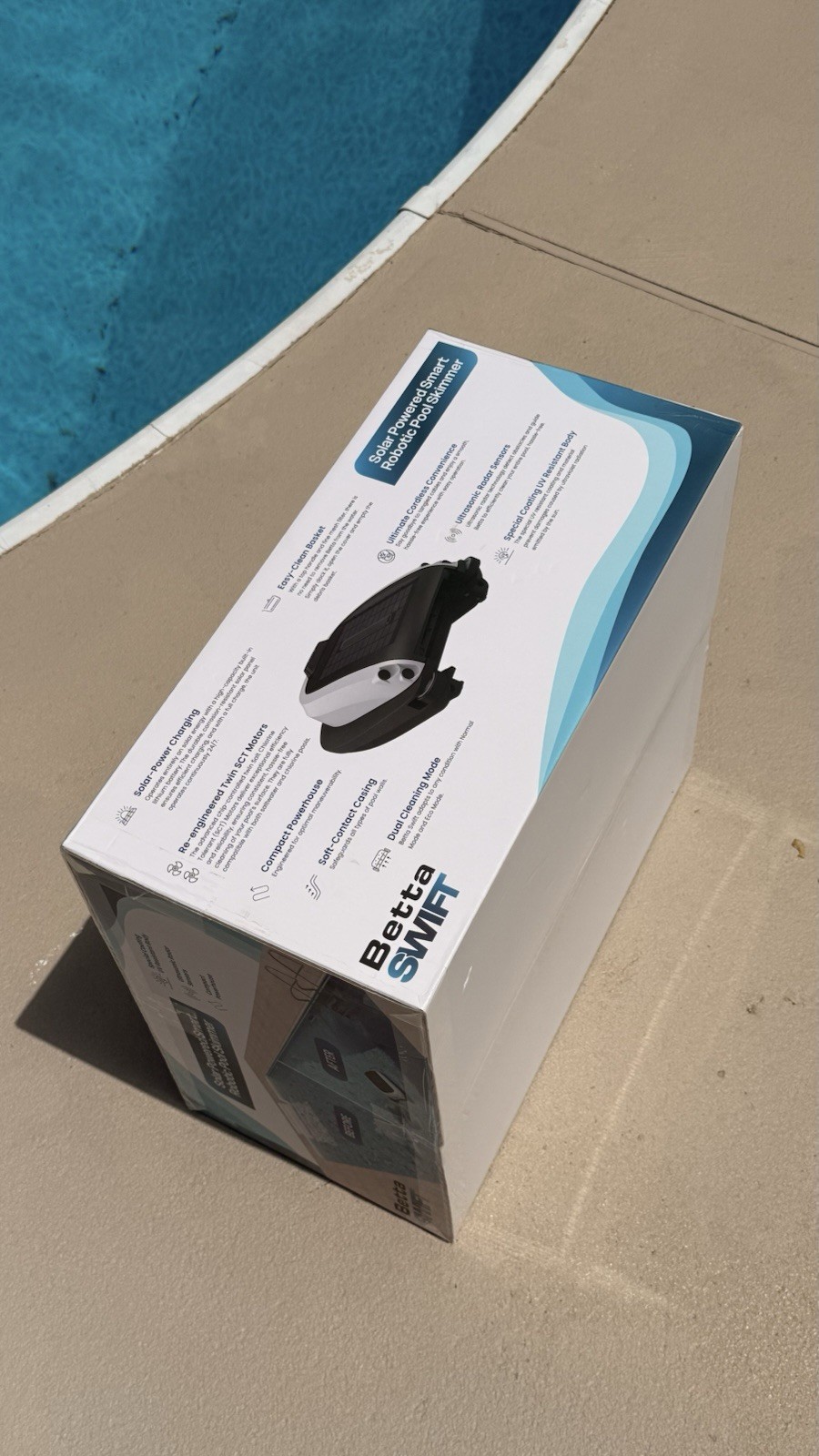 BRAND NEW – Betta Swift Solar Powered Smart Robotic Pool Skimmer