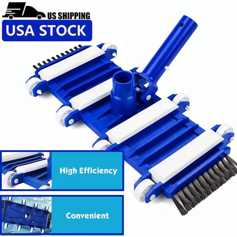 Best Swimming Pool Tool Suction Vacuum Head Brush Cleaner Above Ground Inground