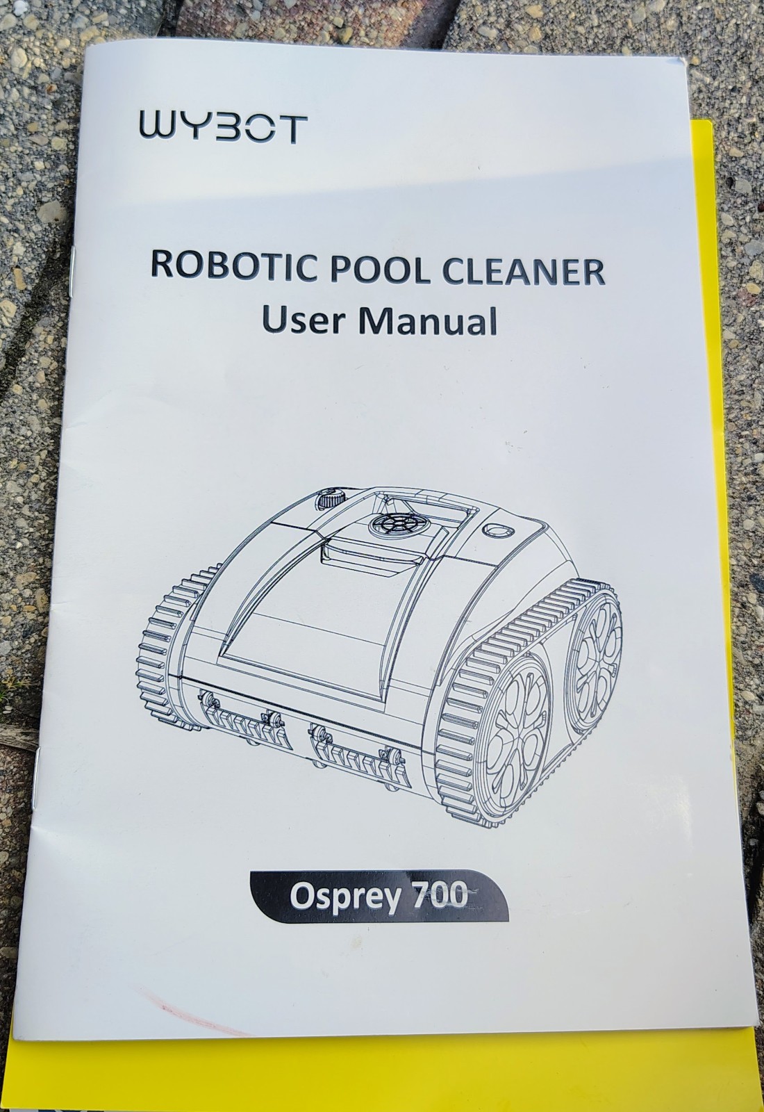 WYBOT C1 Pool Cleaner Wall Climb Cordless Robot – used part of 1 season