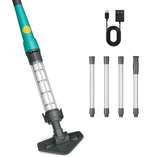 Cordless Handheld Pool Vacuum 18V 60 Minute Runtime Above Ground Inground Spa