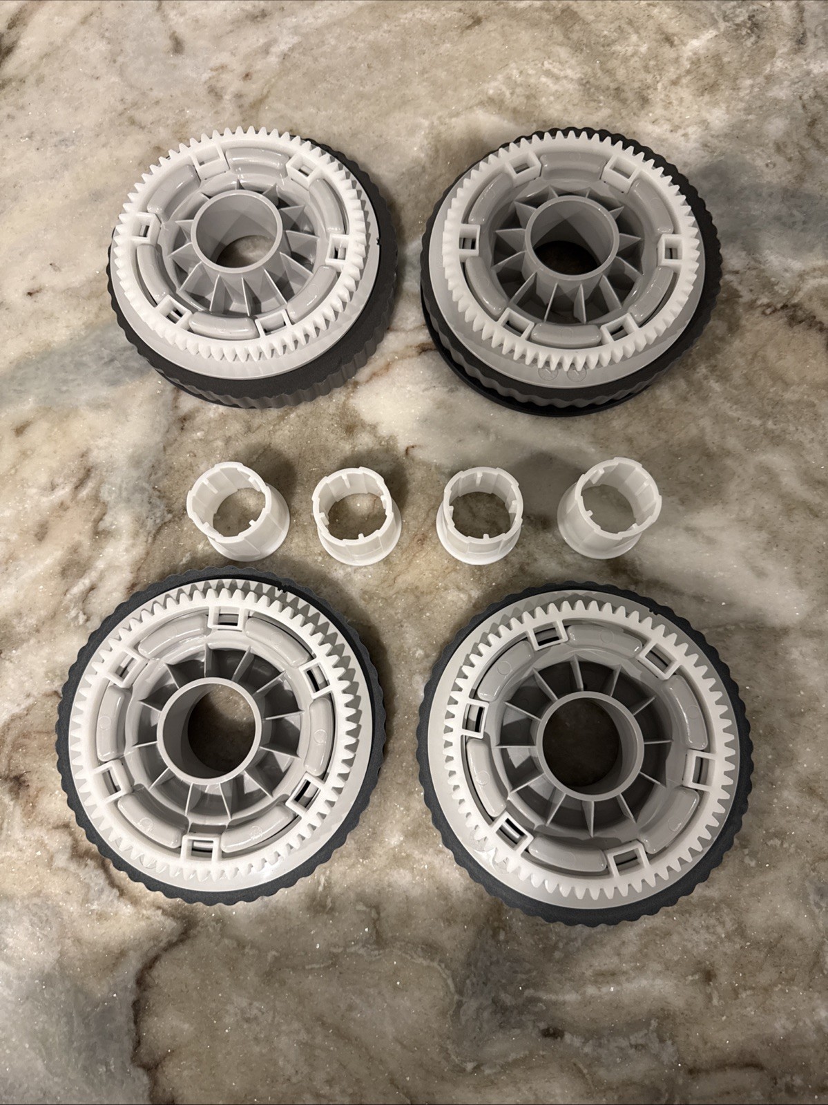 Aqua Products Aquabot X4 X2 RAPIDS 4WD PVA TIRE WHEEL BUSHING Set 4 Gray NEW
