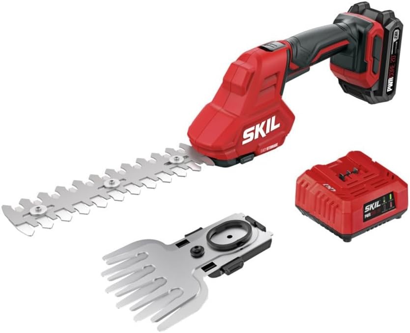 SKIL PWR CORE 20 20V Shear & Shrub 2-in-1 Kit Including 2.0Ah Battery and Charge