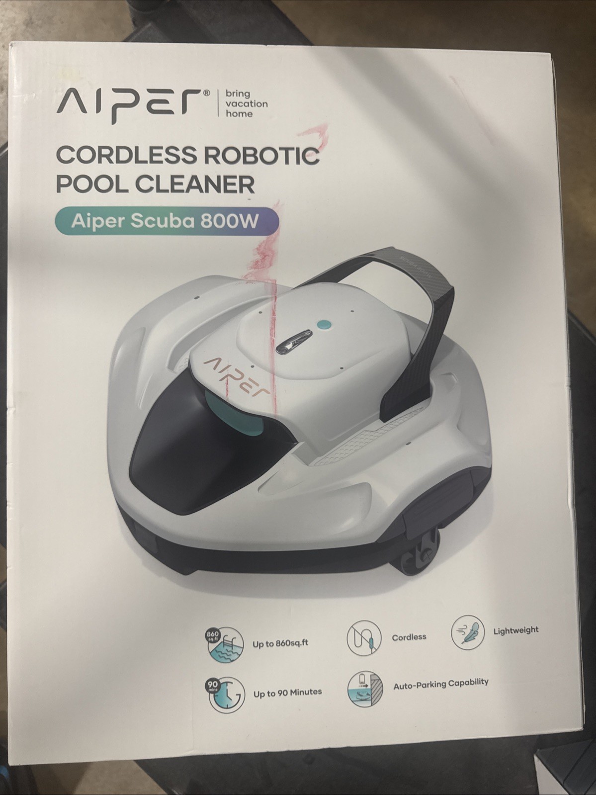 Aiper Scuba 800W Cordless Robotic Automatic Pool Cleaner for Above Ground Pools