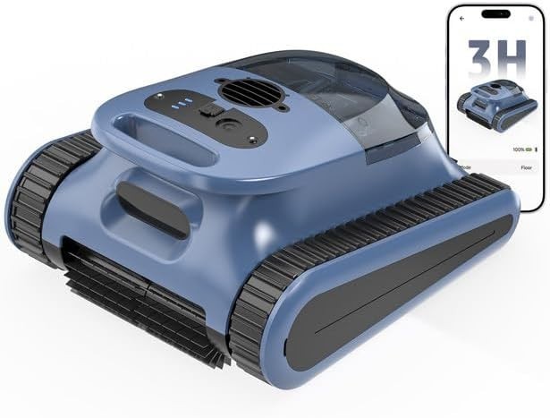 Seauto Cordless Robotic Pool [Vacuum] Cleaner with WiFi Pool Cleaning APP Conrol