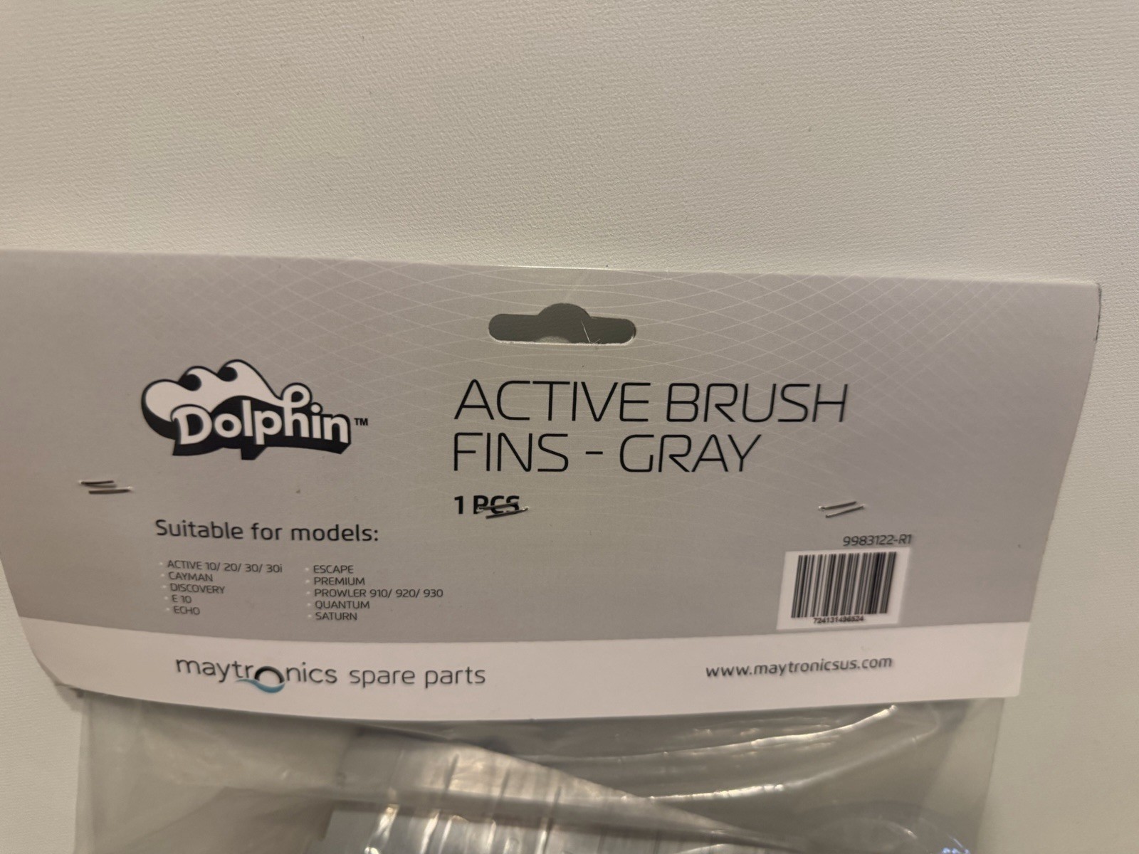 Genuine Maytronics Dolphin Grey Tracks (2-Pack) – Part #9983152-R2 + Brush Fins