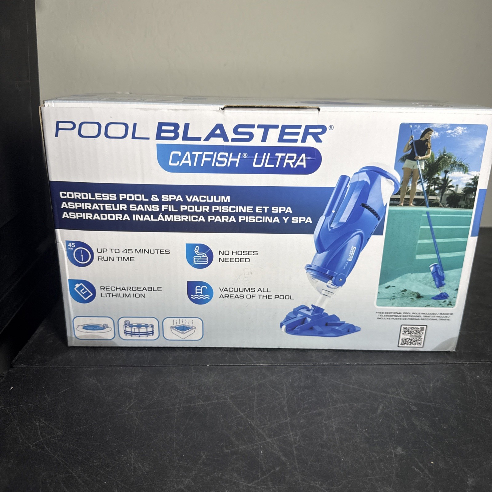 Pool Blaster Catfish Ultra Cordless Pool & Spa Vacuum Rechargeable Battery New