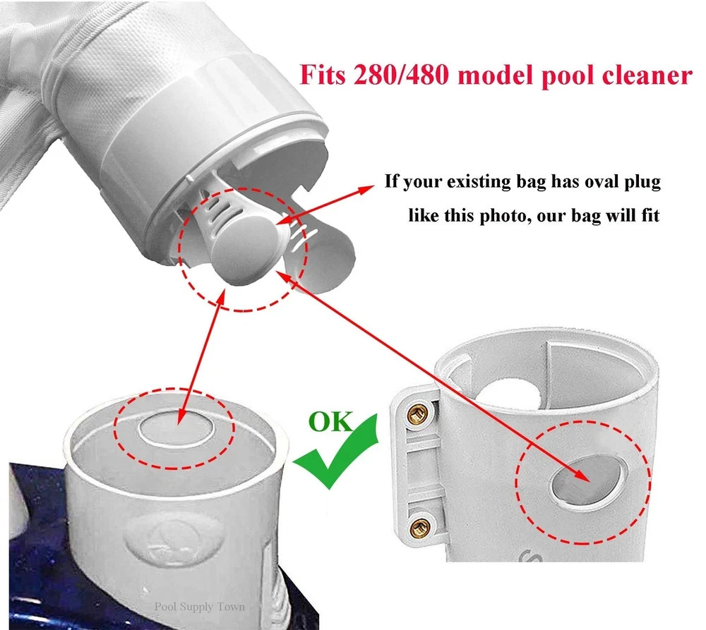 Pool Cleaner Sand and Silt Bag K14 Fits for Polaris 280/480 Pool Cleaner K14