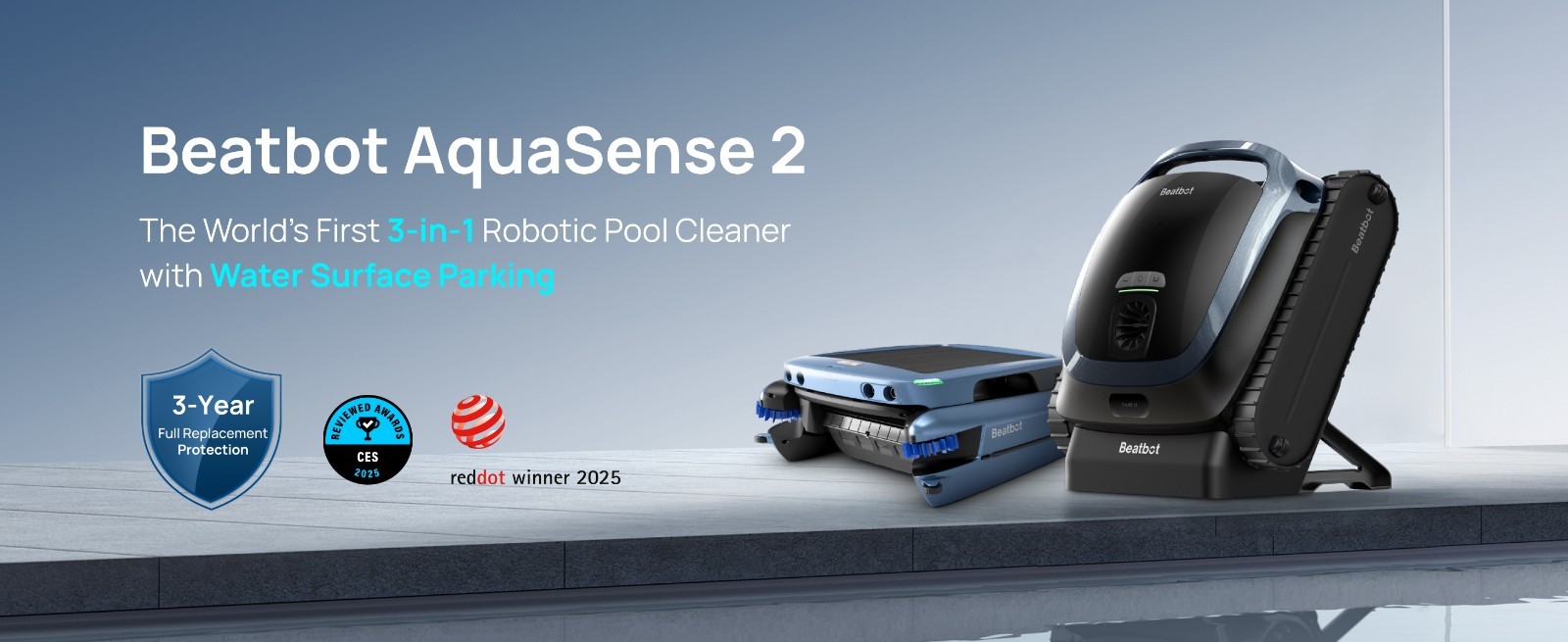 Beatbot AquaSense 2 Cordless Robotic Pool Vacuum Cleaner ( Used )