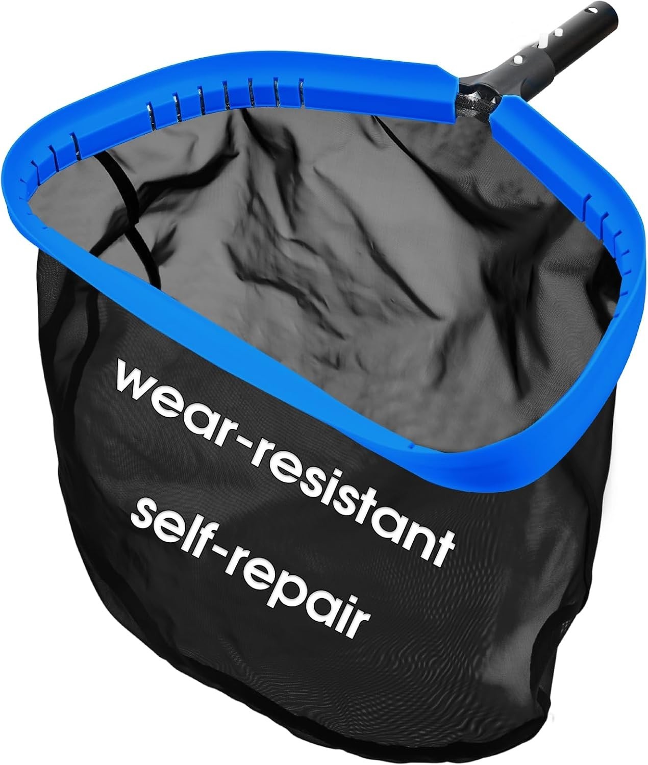 Heavy Duty 17.5in Pool Leaf Rake Skimmer Net – Repairable Nylon & Sturdy Frame
