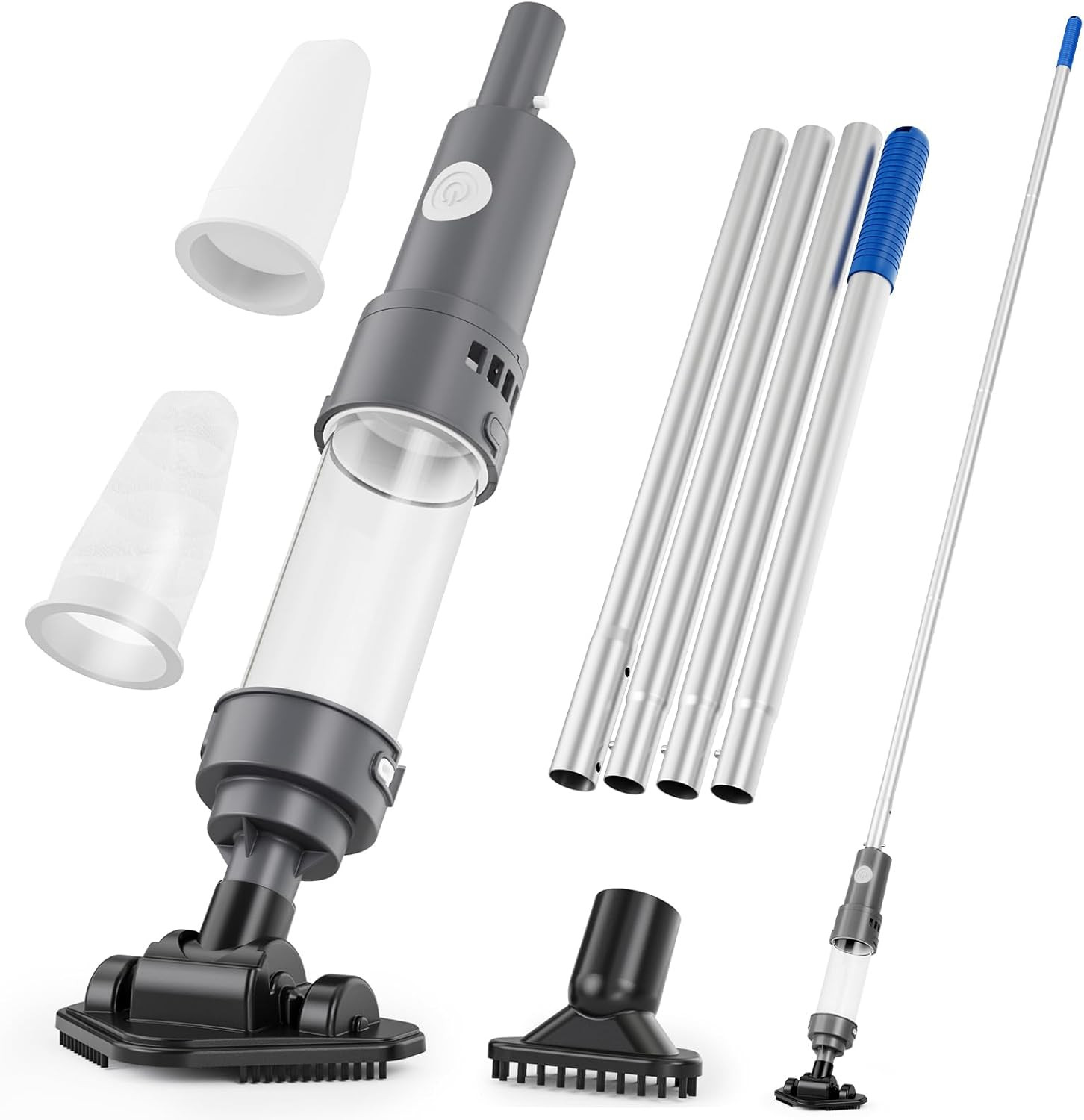 3 in 1 Cordless Spa Hot Tub Vacuum, Handheld Pool Vacuum for Small above Ground