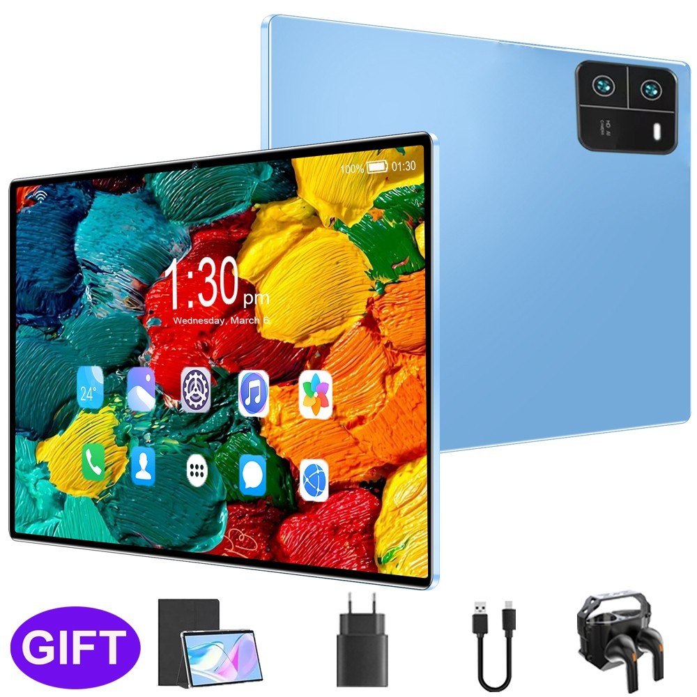 2026 HD 10.1in Tablet 16GB RAM 256GB ROM Android 15 Tablet Octa-Core 5MP+8MP PC