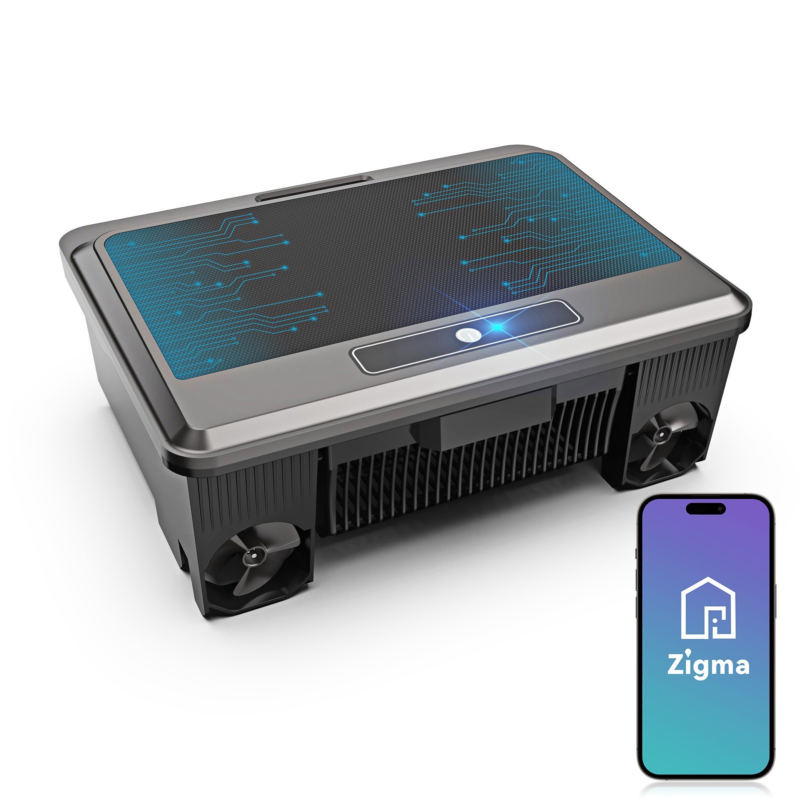 Robotic Pool Vacuum Cleaner, Solar Pool Skimmer for Inground Above Ground Pools