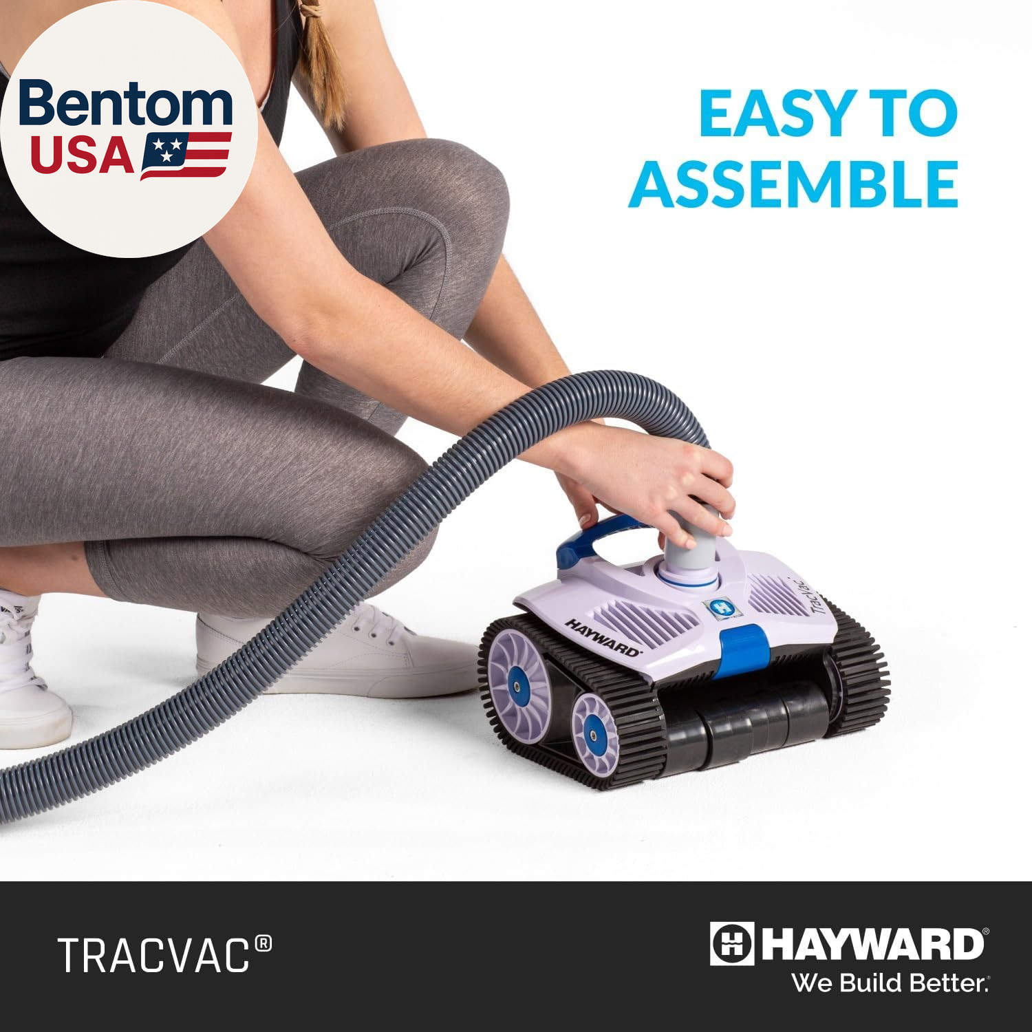 Hayward Tracvac Pool Vacuum for Inground Pools Suction Pool Cleaner (Easy Instal
