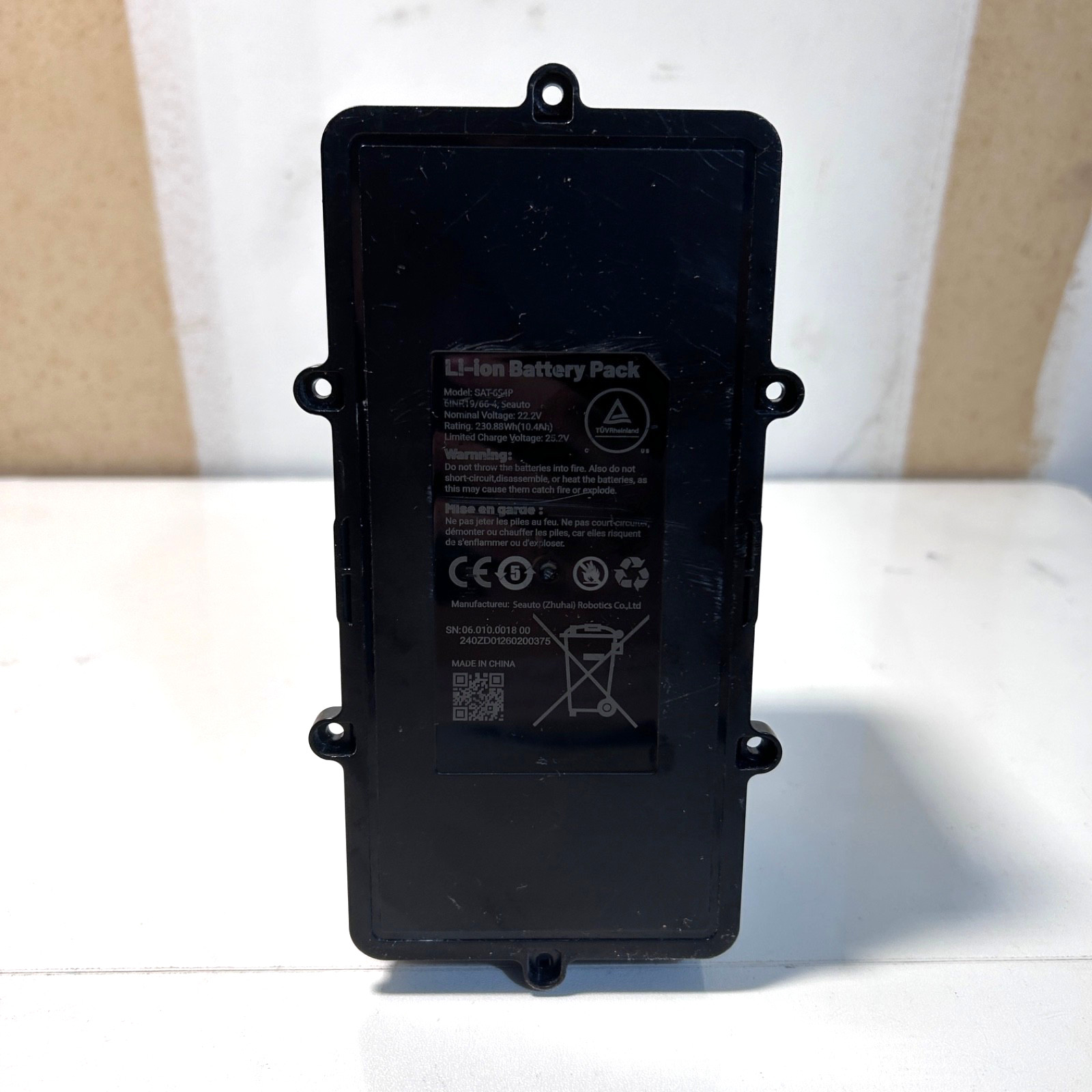 Li-ion Battery Pack for Seauto SAT40 Cordless Robotic Pool Cleaner
