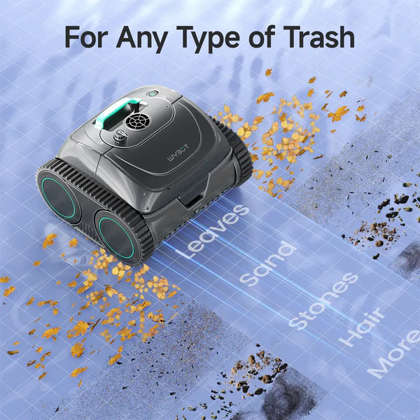 WYBOT C1 Pool Cleaner Wall Climb Cordless Robotic Pool Robot In-Ground Pools B