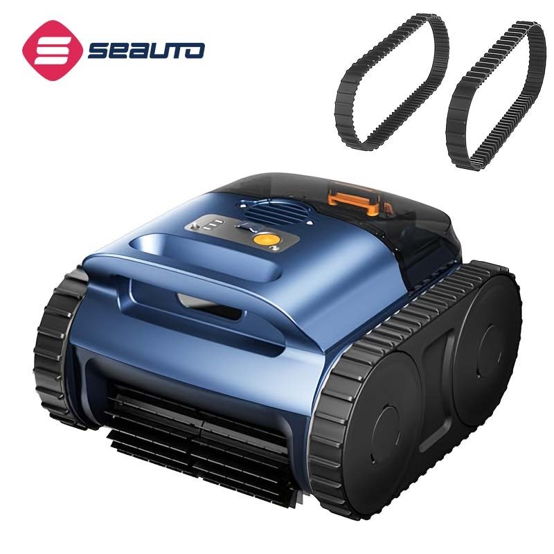 SEAUTO Cordless Robotic Pool Vacuum Cleaner Sonar Navigation for Inground Pools