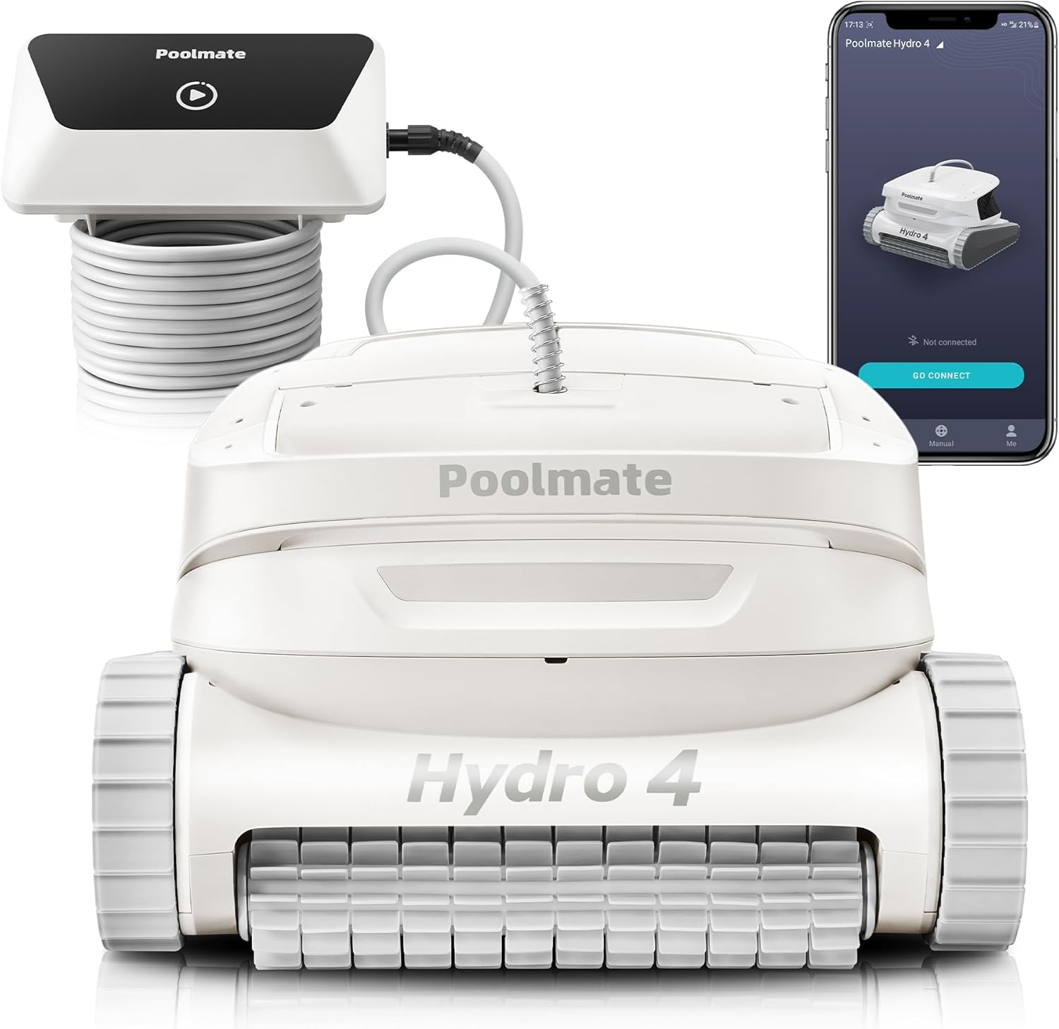 Chasing Hydro 4 Inground Pool Vacuum Cleaner | 50ft Corded for Floor, Wall Clean