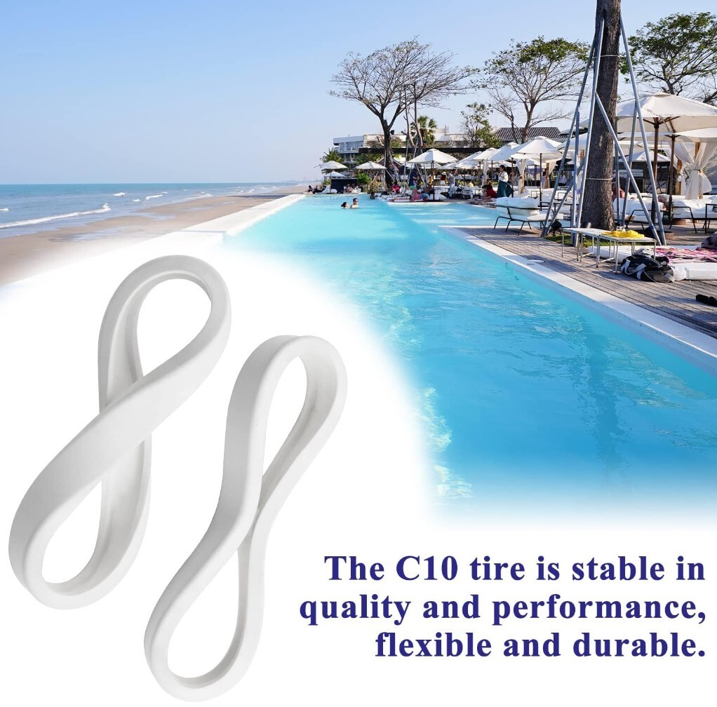 Pool Cleaner Tire C10 C-10 For Zodiac Polaris 180 280 360 380 Pool Cleaner 3-PK