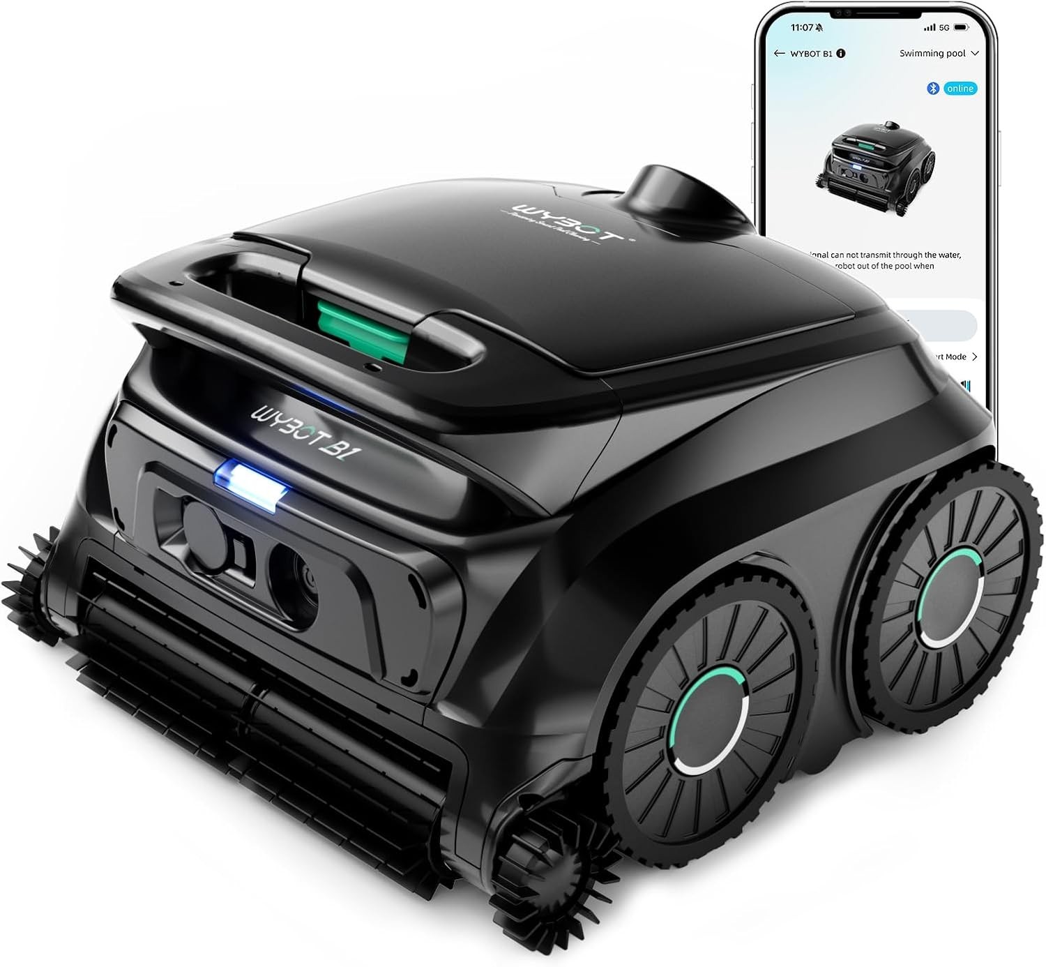WYBOT B1 Cordless Robotic Pool Vacuum Inground Pools App Navigation 2026 NEW