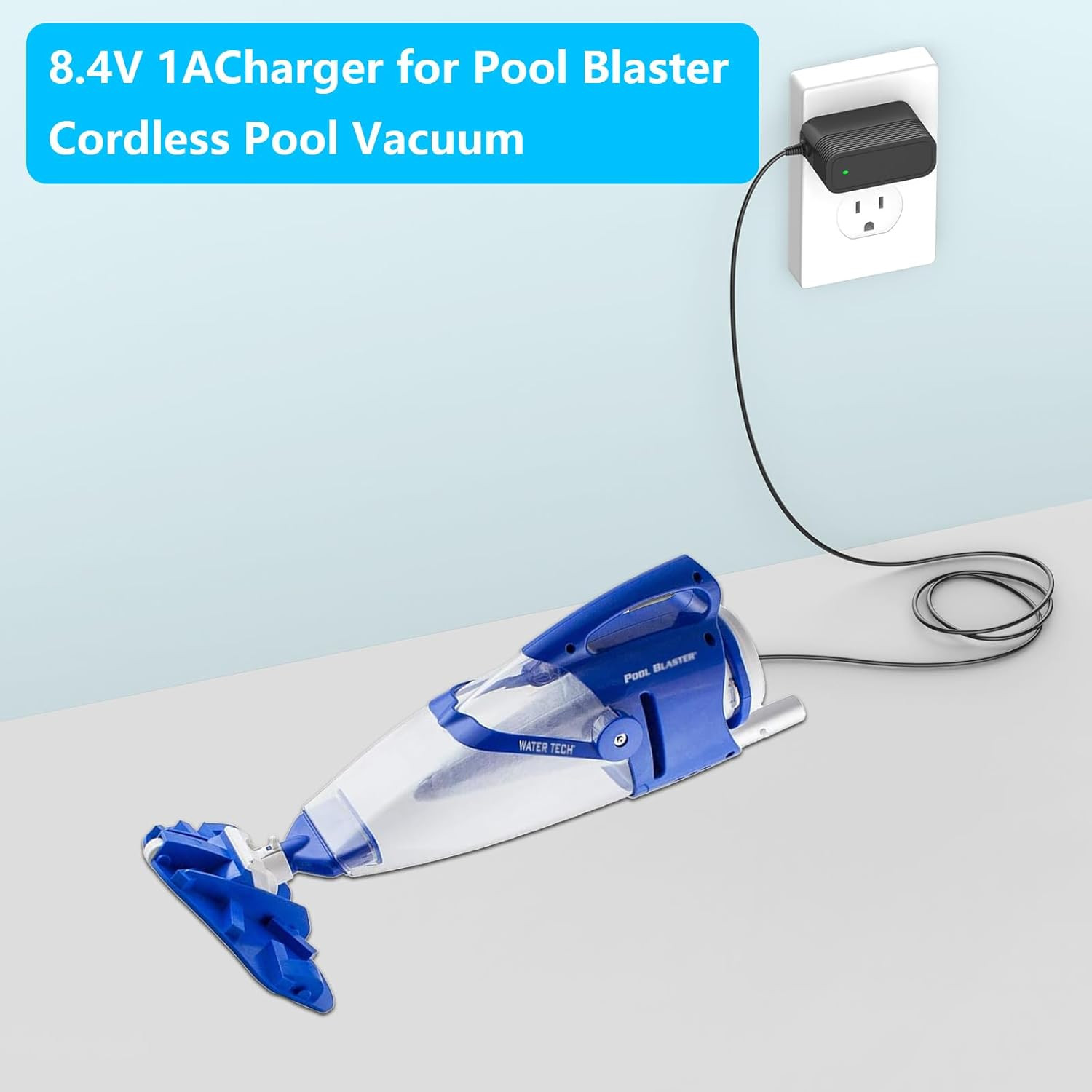 8.4V Charger for Pool Blaster Cordless Pool Vacuum Compatible with Pool Blaster