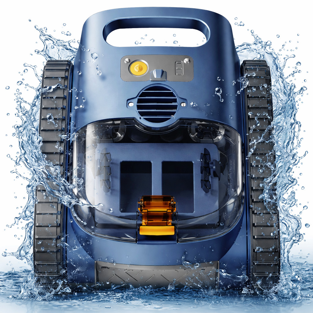 Automatic Pool Vacuum Robot with Wall & Waterline Cleaning for Inground Pools
