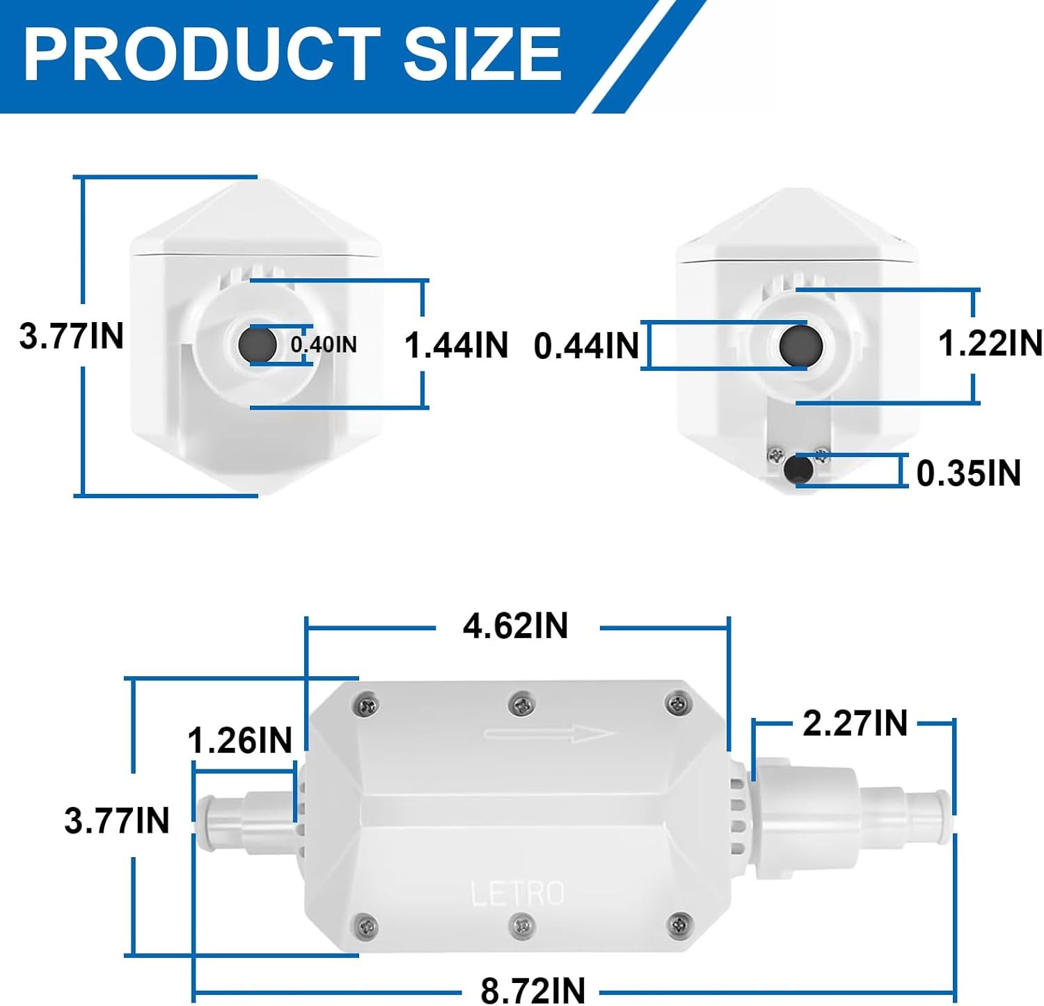 E10 White Back-Up Valve Replacement Parts for Legend 3-Wheel, 4-Wheel