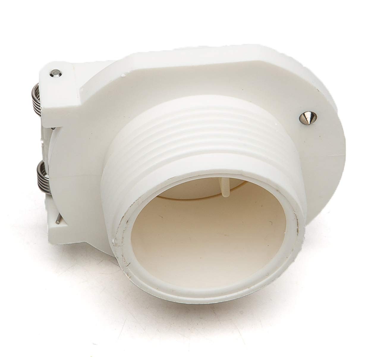 ATIE Free Rotation Pool Vacuum Vac Lock Safety Wall Fitting W400BWHP, White